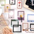 (New)RH Online 15PC Time Boundary erie Waterproof PET ticker Album Diary Journal Decorative Craft crapbooking DIY ticker.