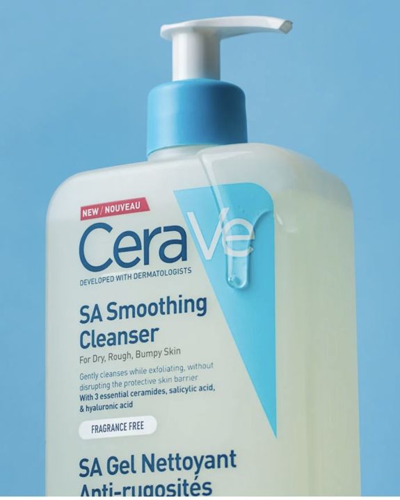 Cerave sa smoothing cleanser 236 ml skin care facial cleanser