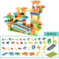 Newest Big Size Turntable Marble Race Run Building Blocks Creative Piano DIY Blocks Plastic Funnel Slide DIY Assembly Bricks. 