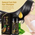 500ml Black Hair Color Dye Hair Shampoo Cream Organic Permanent Covers White Gray Shiny Natural Ginger Essence For Women Men. 