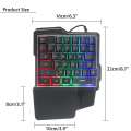 Ecocc Spot 35 Keys One-handed Gaming Keyboard Ergonomic LED USB Wired Backlight Home Office Game Keypad Keyboard Fast Delivery. 