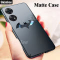 Phone Case OPPO Reno8 T 4G Back Cover Luxury Frosted Matte Back Slim Metal Bat man Non-slip Protective Casing for OPPO Reno 8T 4G Cover Cases. 