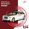 1:24 Rolls Royce Phantom Diecasts Alloy Car Luxurious Simulation Toy Vehicles Metal Car 6 Doors Open Model Car Sound Light Toys For Gift. 