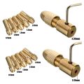 14 Small Electric Drill Chuck 0.5-3mm Electric Mill Copper Chuck Micro-Torque Drill Chuck Set (Hexagonal Wrench).