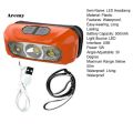AREM 1 Set Long Lasting LED Headlamp for Hiking USB Charging Powerful Night Fishing LED Headlight Ultra-Bright.