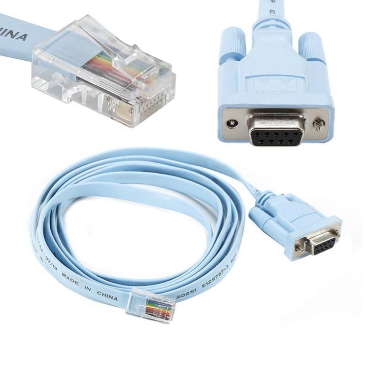 DB9 Female To RJ45 Console Cable For Laptop, Router, Personal Computer, Printer