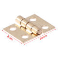 20pcs Cabinet Door Hinges Brass Plated Mini Hinge Small Decorative Jewelry. 