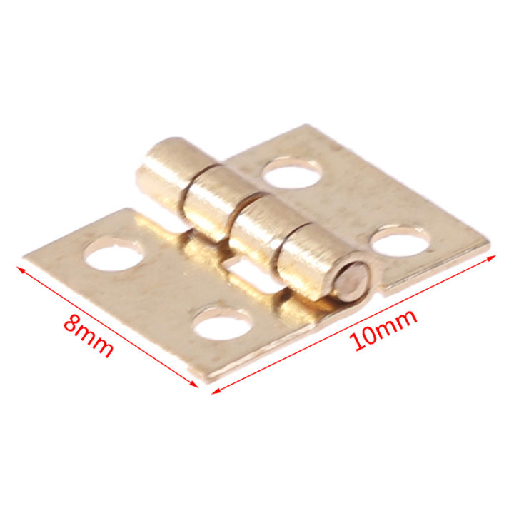 20pcs%20Cabinet%20Door%20Hinges%20Brass%20Plated%20Mini%20Hinge%20Small%20Decorative%20Jewelry%20-%20Image%206