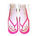 5 Pair Flip Flop Socks 3D Pattern Manicure Print Running Socks Women.