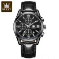 Olevs 2872 Brown PU Leather Chronograph Fashion Wrist Watch For Men - Watch For Men  ( Fan made ). 