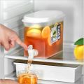 3500ml Cold Water Bottle Chilled Beverage Dispenser Large Capacity Juice Bottle with Tap Fridge Cooler Cold Water Bottle.