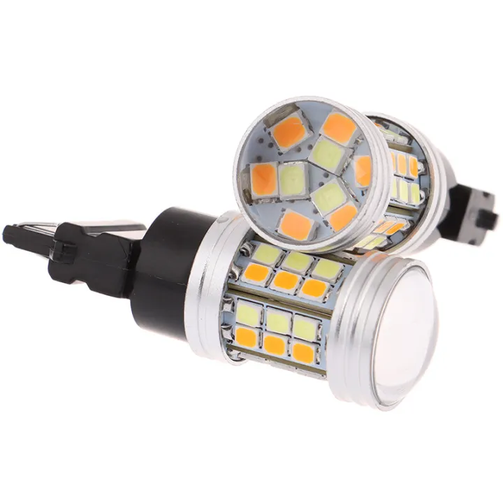 2Pcs%203157%20LED%20Amber%20White%20Rear%20Turn%20Signal%20Parking%20High%20Power%20Light%20Bulbs%20-%20Image%209