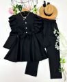 Dress Soft Comfortable Breathable Fabric Trendy Design for Women and Girls Premium Quality Stitched Fabric. 