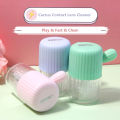 Cactus Contact Lens Cleaner Portable Manual Cleaning Cosmetic Contact Box Travel Contact Lens Case. 