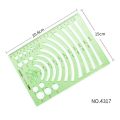 Students Office Supplies Stencil Measuring Tool Circles Multi Shaped Curve Ruler Drawing Ruler Template Ruler Geometric Ruler. 