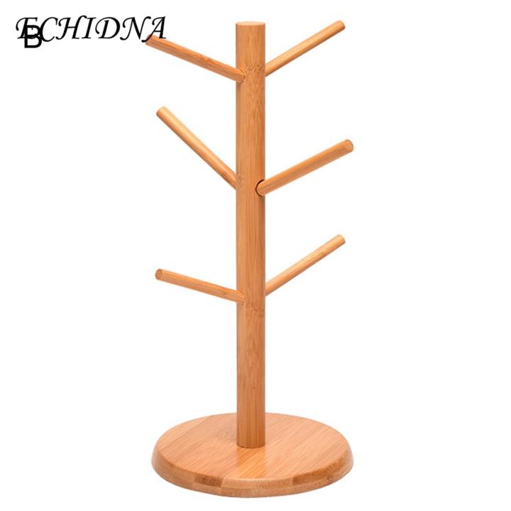 Wooden%20Cup%20Holder%20Wooden%20Cup%20Holder%206%20Hooks%20Mug%20Tree%20Heavy%20Duty%20Multifunctional%20Tea%20Coffee%20Organizer%20Stand%20Storage%20Drain%20Rack%20Coffee%20Cup%20Drain%20Rack%20-%20Image%205