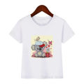 Cute cartoon panda/unicorn print kids clothes lovely boy girl T-shirt top summer white camisetas Child T shirt tee casual tshirt.
