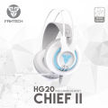 FANTECH CHIEF II HG20 Wired Headset Gamer PC 3.5mm PS4 Headsets White LED Earphones with Microphone for PS4 PC Headphone Gamer White. 