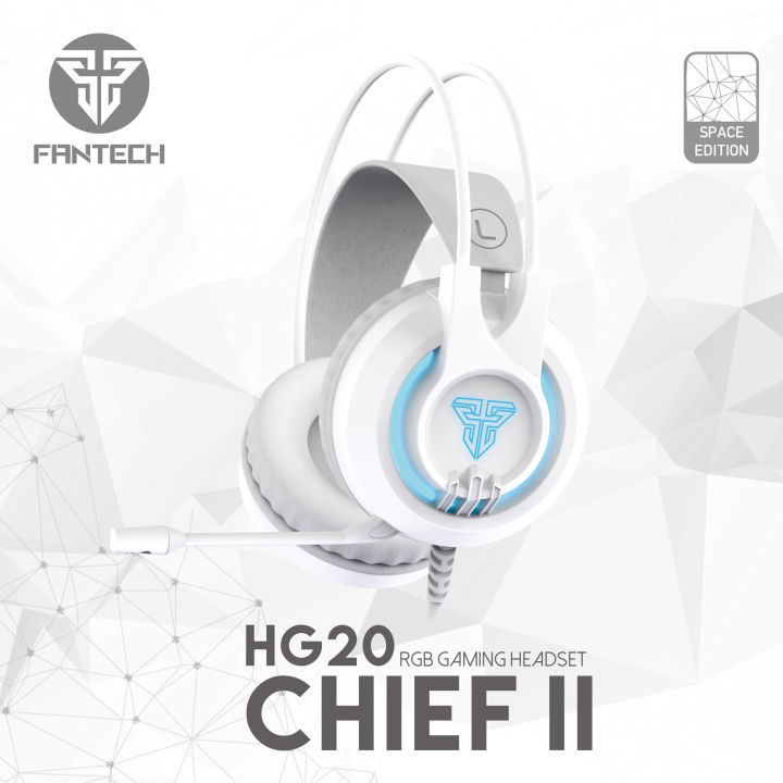 Fantech Headset With Mic White FANTECH CHIEF II HG20 Wired Headset
