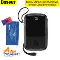 Baseus 10000mAh Power Bank Lightning 15W Phone Charger 4 Output - Black(null). 