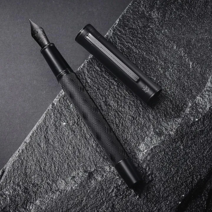 HongDian%201860%20Max%20Metal%20Matte%20Black%20Forest%20Metal%20Matte%20Fountain%20Pen%20-%20Image%205
