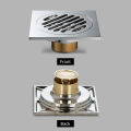 Floor Drain Anti-Odor Shower Drain Anti-clogging Hair Stopper Catcher Sink Strainer Drain Protectors Bathroom Toilet Tub Tile Insert Floor Drainer with Removable Strainer Cover.