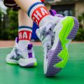 2023Autumn High Top Sneakers Boys Middle and Big Children Basketball Shoes Teenagers Students Breathable Casual Running Shoes.