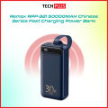 REMAX RPP-522 20W+22.5W PD+QC Powerbank 30000 mah Portable Smart Multi-compatible Fast Charging Power Bank 30000mah-BLUE. 