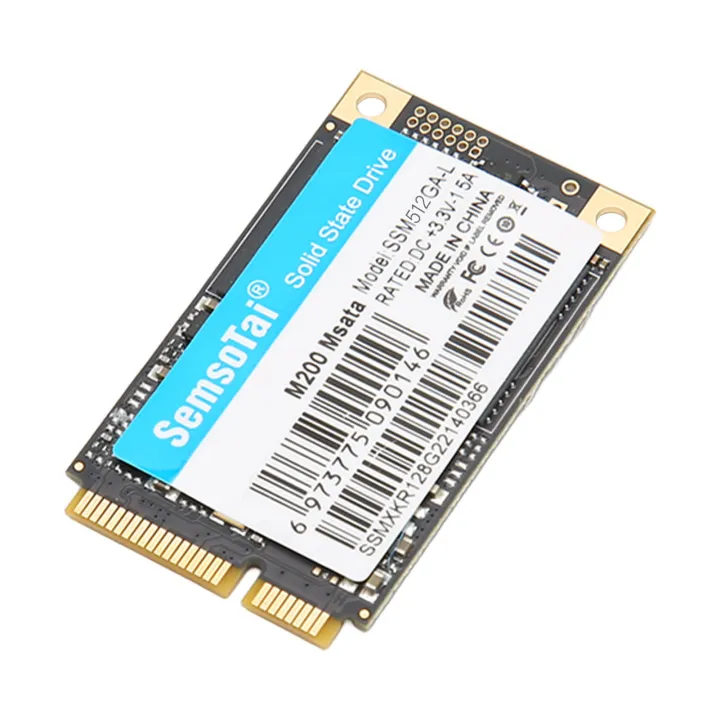 MSATA SSD 500MB/S Read Speed 450MB/S Write Speed High Speed 3D TLC NAND SATA 3.0 SSD M.2 SSD for Desktop Computers Tablets 512GB