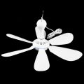 5V USB Powerd Ceiling Fan Camping Outdoor Home Dormitory Bed Tent Hanging Fan Removable 6 Blades Air Cooling Fans.