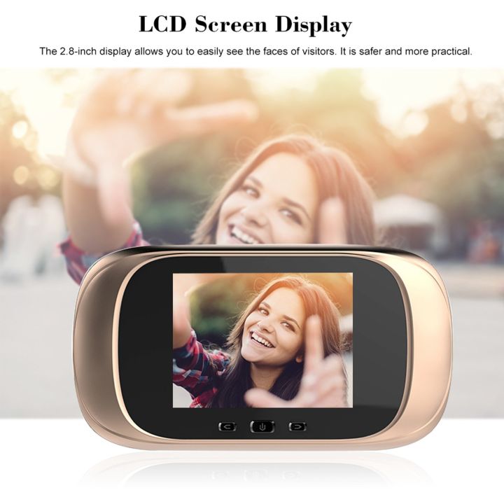 2.8%20inch%20LCD%20Screen%20Digital%20Door%20Viewer%20Peephole%20Door%20Camera%20Doorbell%20-%20gold%20-%20Image%204