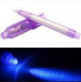 Luminous Light Pen Invisible Ink Magic UV Light Money Detector Pen 2 In 1 Combo Purple Light Drawing Learning Education For Kids. 