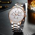Nibosi 2309 Stainless Steel Strap Waterproof Top Brand Fashion Quartz Wrist Watches For Men.