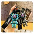 Comfyart Boys Girls Creative Cool Stylish Astronaut Suit Standing Play Bear Keychain Key Ring, Girlfriend Boyfriend Valentine Lover Christmas Birthday Collection Gift Bag Pendant Wrist Strap - Key Ring. 