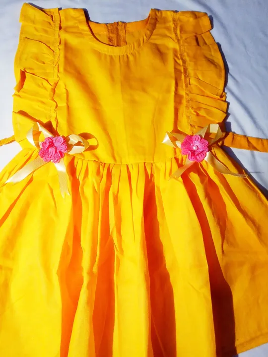 Baby%20girls%20fashionable%20cotton%20%20dress%20for%201%20to%207%20years%20babies%20-%20Image%205