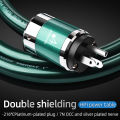 Hifi Power Cable High Quality OCC Copper EU US AU Power Cord For CD Decoder and Tube Amplifier. 