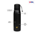 ProX Stainless Steel Water Bottle with Carry Rope WB-2289  | 500ml Hot & Cold Water Bottle| for Office, Home, Gym, School | Leak Proof Double Walled Vacuum Insulated Bottle. 