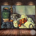 Abstract Paul Cezanne Artwork Pears Apple Fruit Still Life on The Table Art Poster Canvas Painting Wall Print Picture Home Decor. 