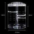 beautiful (6 Layers Adjustable) 34x23.5cm Multi-Function Makeup Organizer 360-Degree Rotating Adjustable Acrylic Cosmetic Storage Box Lipstick Display Case.
