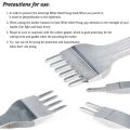 New NANLIY- 6Pc 1/2/4/6 Prong DIY Diamond Lacing titching Chiel et Leather Edge kiving DIY Craft Tool, Indutrial Grade White teel Leather Craft Kit - Rugged Durable (4mm). 