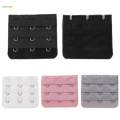 5pcs Elastic Bra Strap Extension Bra Extenders 3x 3 Hook White. 