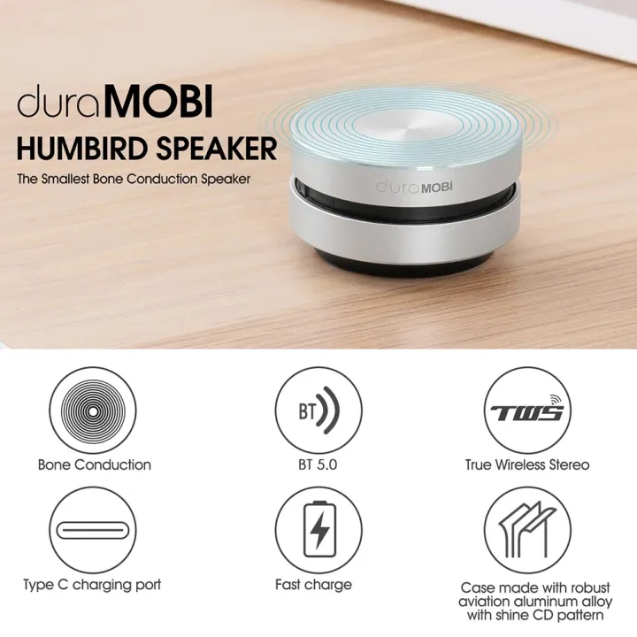 Dura%20Mobi%20Hummingbird%20Speaker%20Wireless%20BT%205.0%20Speaker%20Bone%20Conduction%20Speakers%20Mini%20Portable%20Stereo%20Sound%20Built-in%20Mic%20Sound%20Box%20-%20Image%202