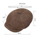 Men Newsboy Hat Retro Men's Beret Hat Casual Street Caps UniWild Octagonal Brim Cap for Men Winter Spring Hats.