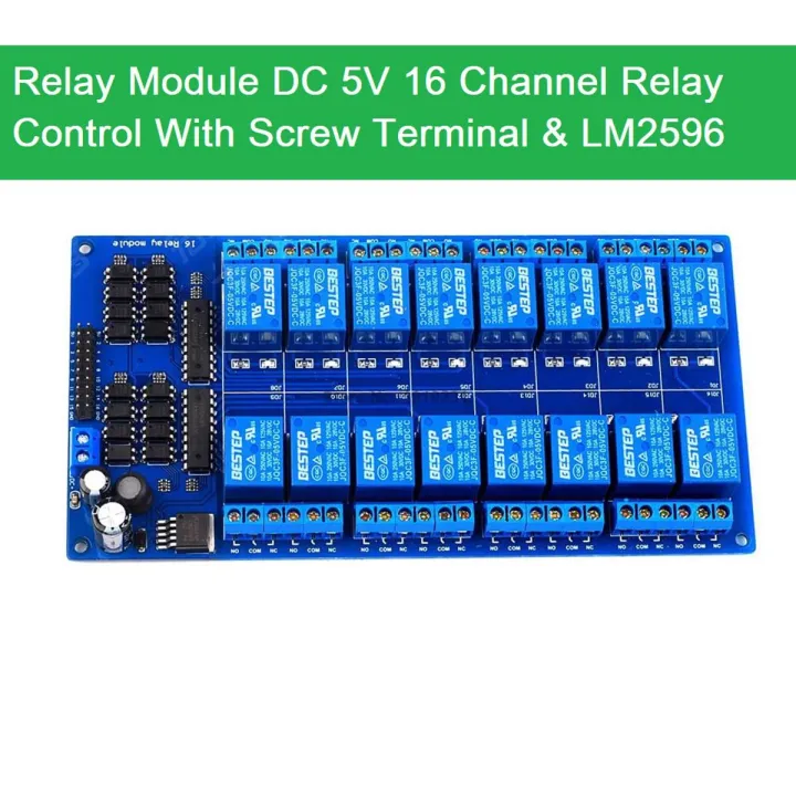 5V 16 Channel Relay Module DC 5V Relay Module Switches Circuit With ...