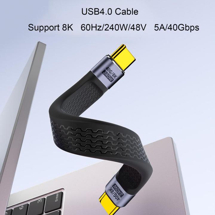 Short%20USB%20C%20To%20USB%20C%20Cable%20USB%204.0%2040Gbps%20Data%20Cable%20Flat%20FPC%20Design%20Supporting%208K%20Display%20240W%20Fast%20Charge%20Cable%20For%20Laptop%20Phone%2013cm%20-%20Image%208