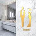 WC Sign Board Signage Bathroom Sign with Self Toilet Sign Male Female S.