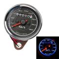 Motorcycle Dual Odometer + Speedometer Gauge LED Backlight Meter km/h Universal.