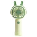 New Handheld Small Fan with Base Cartoon Style Simple Operation Student Mini Home Charging Portable Air Conditioner. 