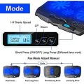 TCLP S-18 Laptop Cooling Pad 4 Fans 2 USB Ports Air Cooler Blue LED Lights for 10-16 Laptop Lindaa.