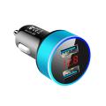 【FUPANG】3.1A USB car charger with LED display phone chargers.